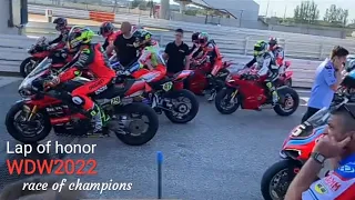 Lap of honor|World ducati week at circuit misano with all ducati corse riders