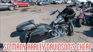 So Many Harley Davidson Motorcycles Cheap at Auction, Copart Walk Around