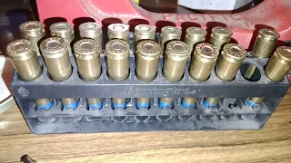 Simulated reloading 7.62x39 with 120gr cast bullets @ 2200 fps.  Highly illegal.