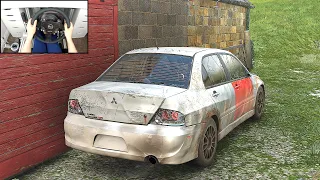 Rebuilding Mitsubishi Lancer Evolution IX MR - Forza Horizon 4 (Steering Wheel + Shifter) Gameplay