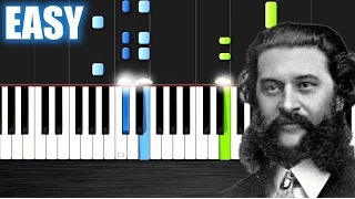 Strauss - The Beautiful Blue Danube - EASY Piano Tutorial by PlutaX - Synthesia