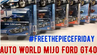 Auto World MiJo Exclusive Ford GTs and Ultra Reds Free the Piece Friday