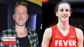 Pat McAfee Apologizes for Calling Caitlin Clark "White B****" During ESPN Segment | THR News