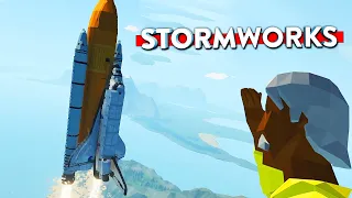 (Eng sub) Launching SHUTTLE 🚀 in Stormworks