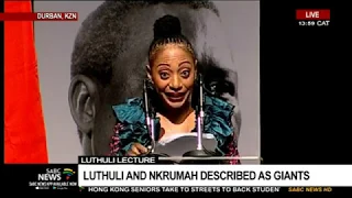 Chief Albert Luthuli Memorial Lecture | Samia Nkrumah delivers 2019 lecture