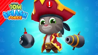 Talking Tom Splash Force Pirate Tom Unlocked vs Roy Raccoon Gameplay Android iOS