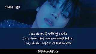 Letter - JIMIN (지민) | easy lyrics ( Han , Rom , Eng )