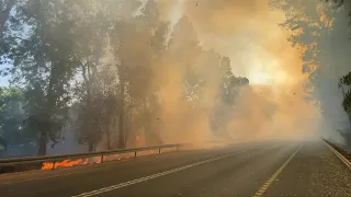 Brush fires sparked by rockets from Lebanon blaze in north Israel | AFP