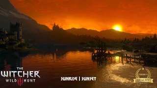 Relaxing sunrise and sunset | Toussaint | The witcher 3 ☀️