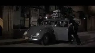 Elvis drives a VW beetle with style