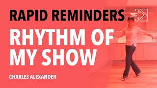 'Rhythm Of My Show' Line Dance Rapid Reminder