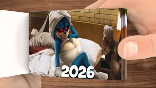 Evolution of Female Sonic EXE 2022 - Flip book