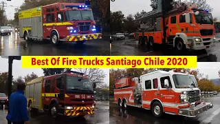 BEST OF RARE FIRE TRUCKS RESPONDING COMPILATION [Q SIREN and MARTIN HORNS] (CHILEAN FIRETRUCKS 2020)