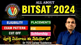 BITSAT-2024 Bits Pilani | Birla Institute of Technology and Science