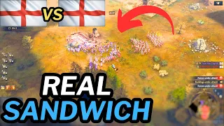 Outmatched by English Mirror in Aggressive Battle in AOE4 | No Commentary