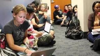 UTA students take shelter during tornadoes