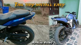 apache 160 4v tail tidy modified | easy tail tidy install 😌