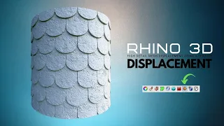 Displacement Using Texture Extract Mesh Preview Rhino 3D Tutorial 3D Printing and Design