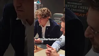 Maybe I should shut up!" Says Magnus Carlsen ..