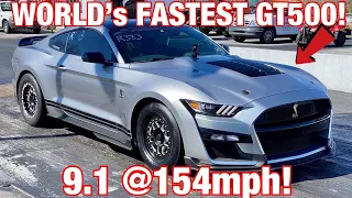 1ST DRAG PACK 2020 GT500 SETS WORLD RECORD 1/4 MILE!