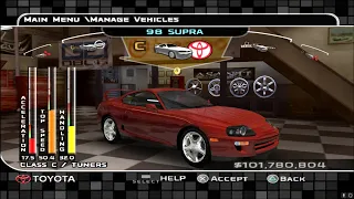 Midnight Club 3 Customization Toyota Supra 1998