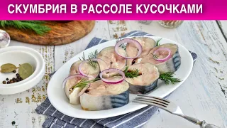 Скумбрия в рассоле кусочками 🎈 Как посолить скумбрию в домашних условиях 🎈 Засолка скумрии в рассоле