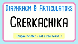 Diaphragm & Articulators Vocal Warm Up | CRERKACHIKA, CH, S, SH, F, WHOOT