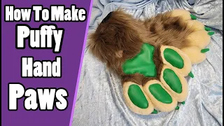 How To Make Puffy Hand Paws | Fursuit Tutorial + PDF Pattern