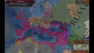 EU4 - Restore Roman Empire - Mare Nostrum Achievement - Time-lapse