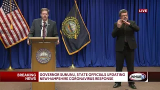 Full video: Gov. Sununu, state officials update public about latest COVID-19 updates