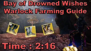 Destiny 2 - Bay of Drowned Wishes (Warlock) Legend Lost Sector Farming Guide - Solo Flawless