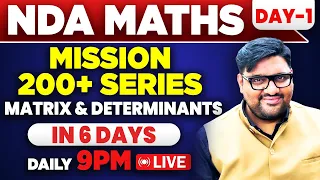 NDA 1 2024 🌟 | Matrix & Determinant For NDA 1 2024 🏅 | Complete Matrix & Determinant For NDA 1 2024