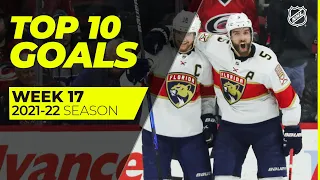 Top 10 Goals from Week 17 of the 2021-22 NHL Season