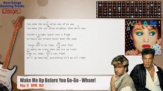 🎸 Wake Me Up Before You Go-Go - Wham! Guitar Backing Track with chords and lyrics