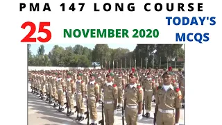 PMA LONG COURSE 147 initial test preparation online || 25 NOVEMBER 2020 MCQS SOLVED