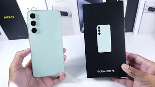 Samsung Galaxy S23 FE Unboxing & First Impressions! (Snapdragon 8 Gen 1) Mint Green
