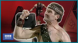 1978: The STRONGMAN who lifts people with his TEETH | Blue Peter | Weird and Wonderful | BBC Archive