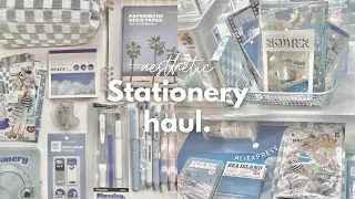 aesthetic stationery haul aliexpress (lots of blue) ☁️💙 ft. jianwu store