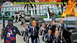 Alèt Rouj 25 Avril Babekyou al fou dife Primati ak Palè sou Kòtèj Konsey la..Nèg yo nan kouri