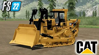 FS22 Release!!! 🚧Caterpillar D-10T Dozer  TerraFarm Ready //🚧Farming Simulator 22 Mods