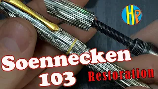 Fountain Pen Restoration - How to Repair SOENNECKEN 103 Piston Filler