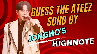 GUESS THE ATEEZ SONG BY JONGHO'S HIGHNOTE | KPOP GAME | ATEEZ QUIZ