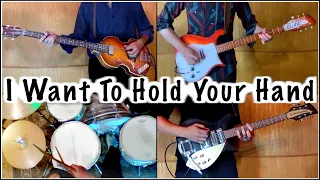 I Want To Hold Your Hand | Full Studio Reproduction w Vocals | Guitars, Bass & Drums