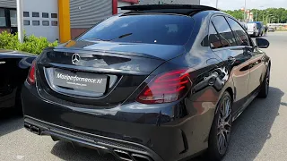 MERCEDES W205  CKLASSE 63 AMG EXHAUST SOUND SYSTEM   SPORTUITLAAT   UITLAAT by www maxiperformance n