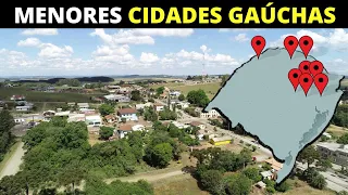 10 CIDADES EXTREMAMENTE PEQUENAS NO RIO GRANDE DO SUL