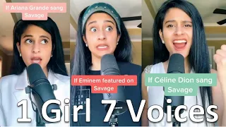 What if Eminem, Ariana Grande, Billie Eilish, and Céline Dion Sang Savage - TikTok Compilation