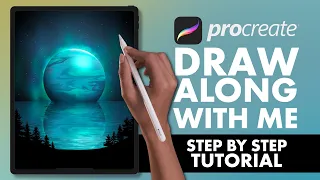 #11 Procreate Step By Step Tutorial - Draw Along With Me - space theme