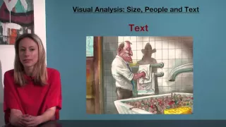 VCE English - Visual Analysis: Size, People and Text