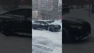 Зимний дрифт АУДИ RS7 | Winter drift Audi RS7