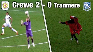 2 RED CARDS + PITCH INVADER! | Crewe 2 -  0 Tranmere | Crowd Cam | 2023/24